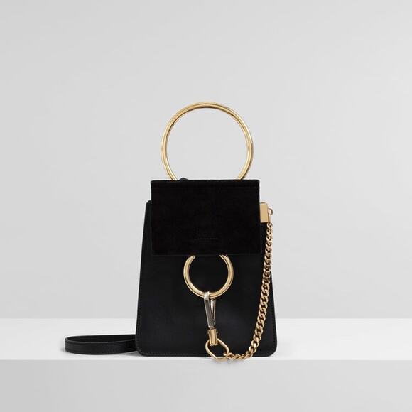 Chloe Black Faye small bracelet bag EUC with dust bag - Picture 2 of 9